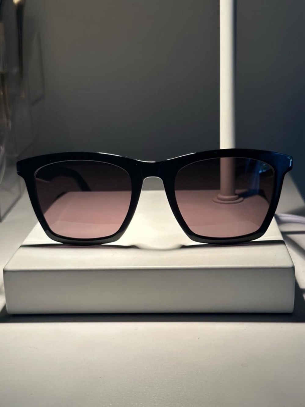 Saint Laurent SL 281 SLIM Black Designer Sunglasses NWOT Unisex - Picture 2 of 6